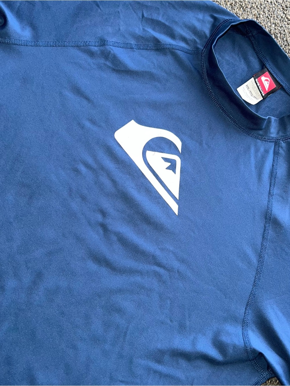NWT Vintage Quiksilver Rash guard UV Protected Short Sleeve Shirt Men’s Size 3XL